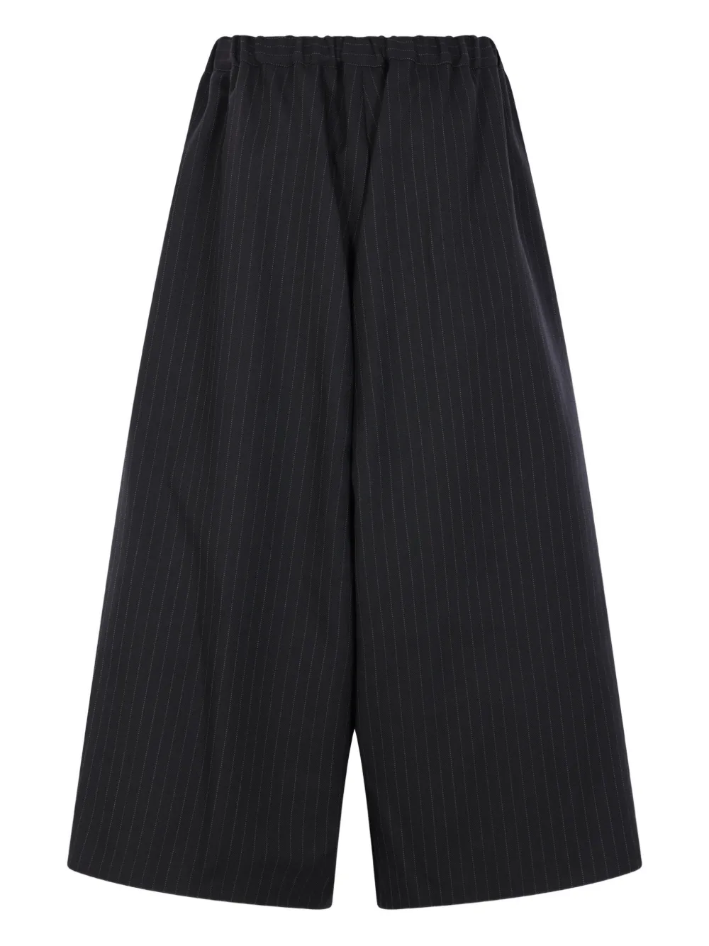 Comme Des Garçons pinstripe elasticated trousers - Zwart