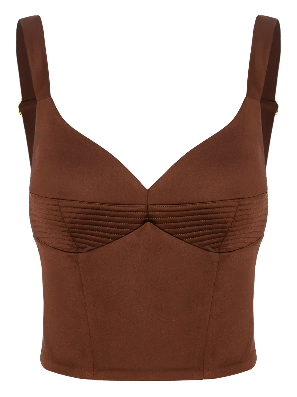 Murmur Haze straps top - ブラウン Murmur Haze straps top - ブラウン