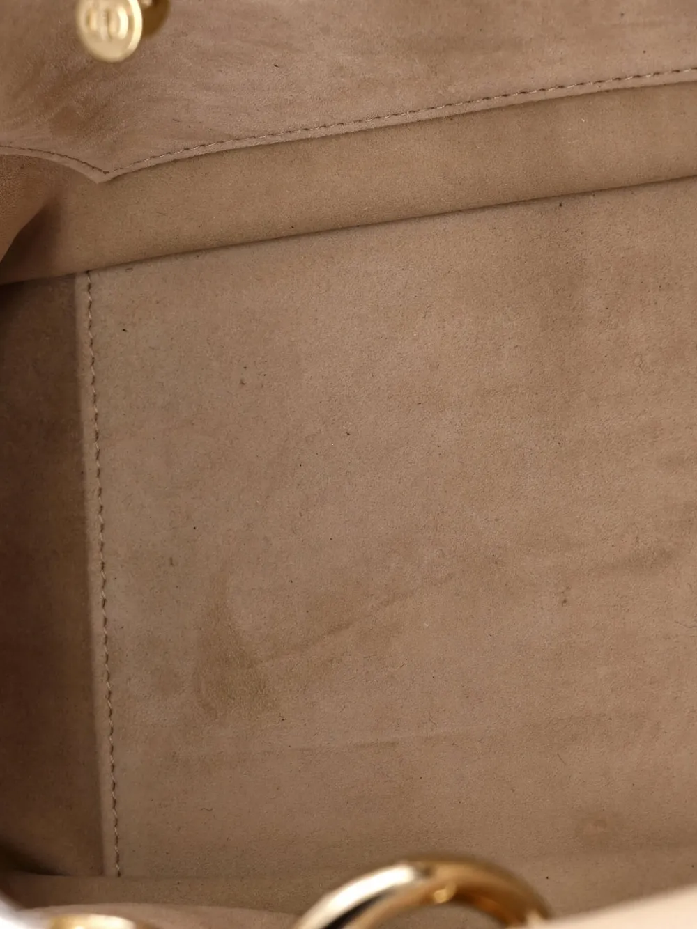 DIOR Pre-owned Lady 95.22 Bag Cannage Embossed Leather Medium Tote Bag In Neutral