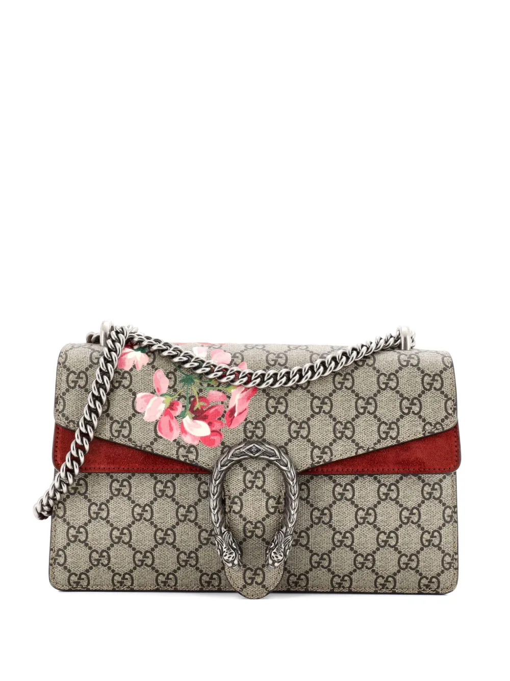 Gucci Pre-Owned Dionysus Bag Blooms Print GG Coated Canvas Small shoulder bag - Toni neutri