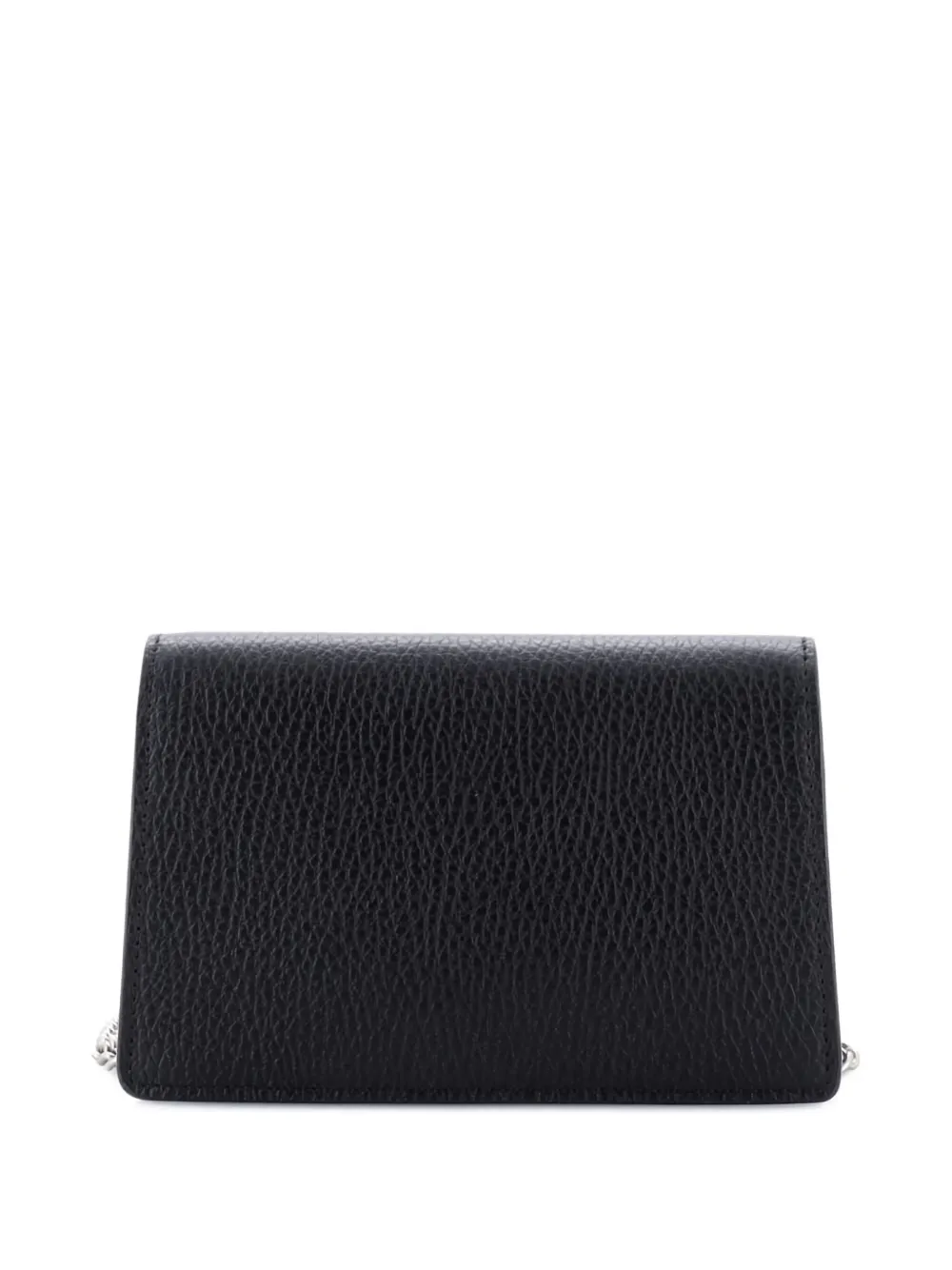 Pre-owned Gucci Dionysus Bag Leather Super Mini Clutch Bag In Black