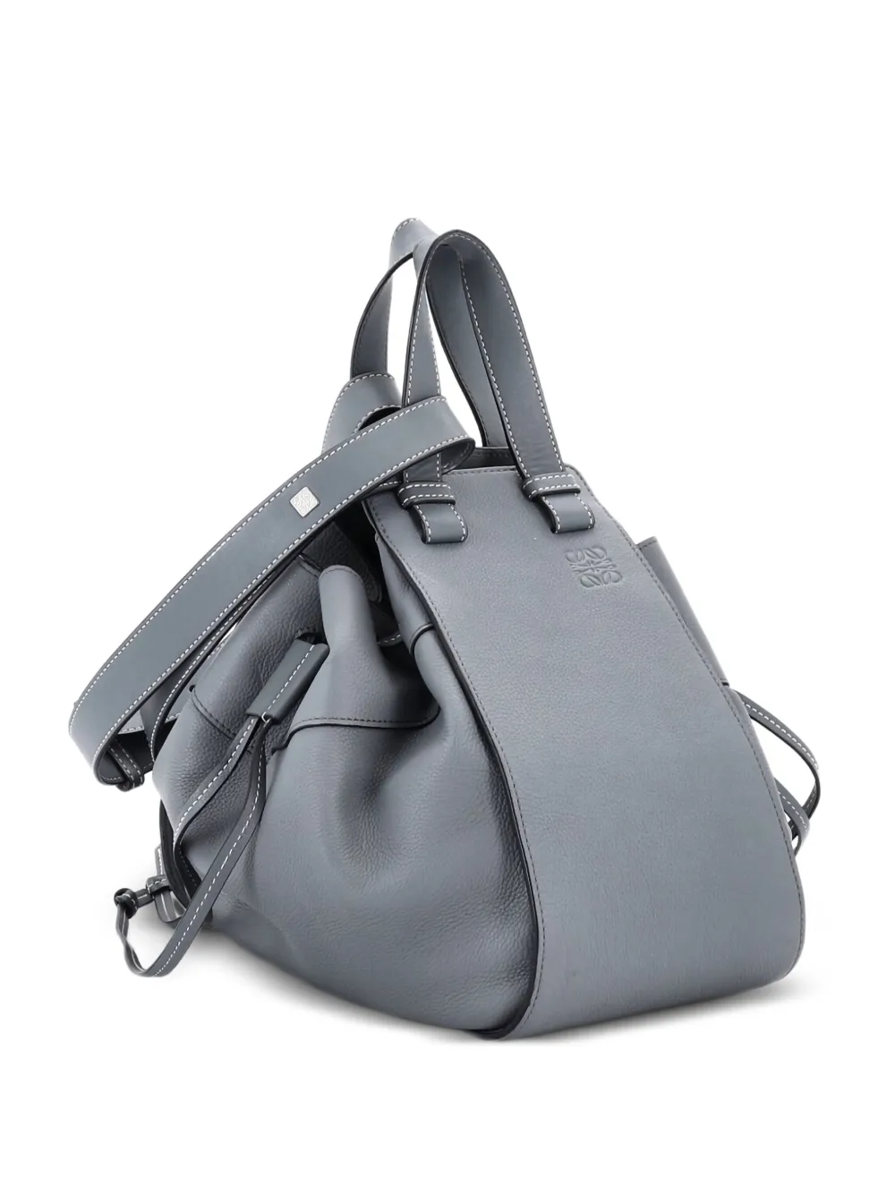 Loewe Pre-Owned Hammock Nugget Bag Leather Small crossbody bag - グレー Loewe Pre-Owned Hammock Nugget Bag Leather Small crossbody bag - グレー