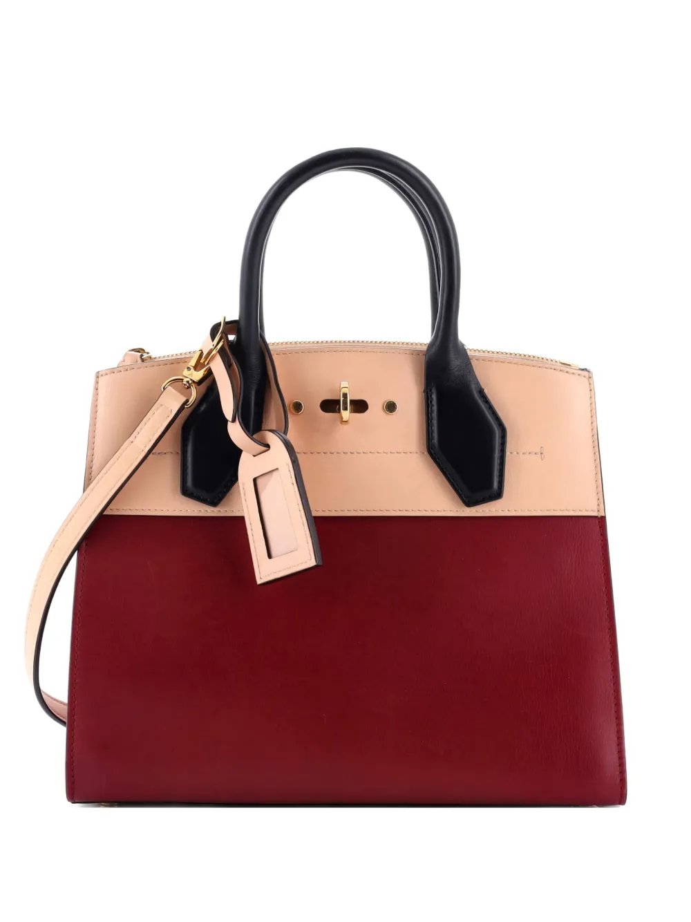 Louis Vuitton Pre-Owned City Steamer Handbag Leather PM Satchel