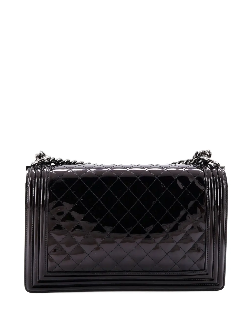 Pre-owned Chanel Boy Flap Quilted Shoulder Bag In Black
