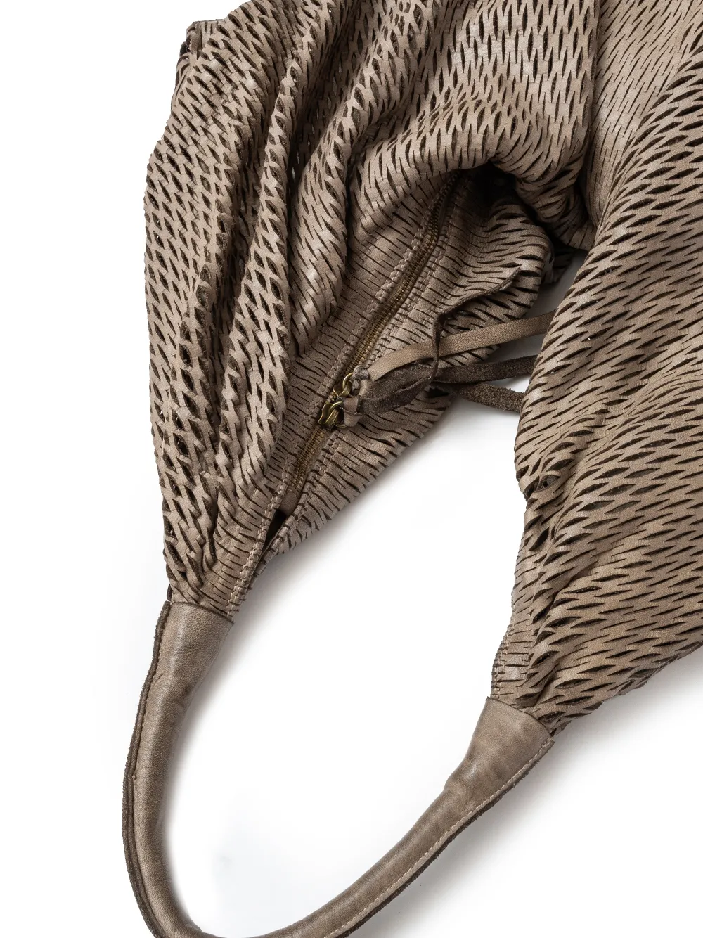 SOMMET woven shoulder bag - Beige