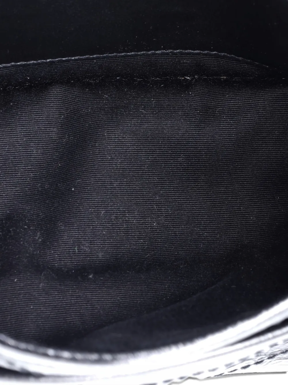 Pre-owned Saint Laurent Niki Chain Flap Bag Matelasse Chevron Leather Baby Shoulder Bag In Black