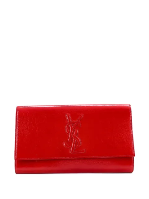 Saint Laurent Pre-Owned Belle de Jour Leather Large clutch bag