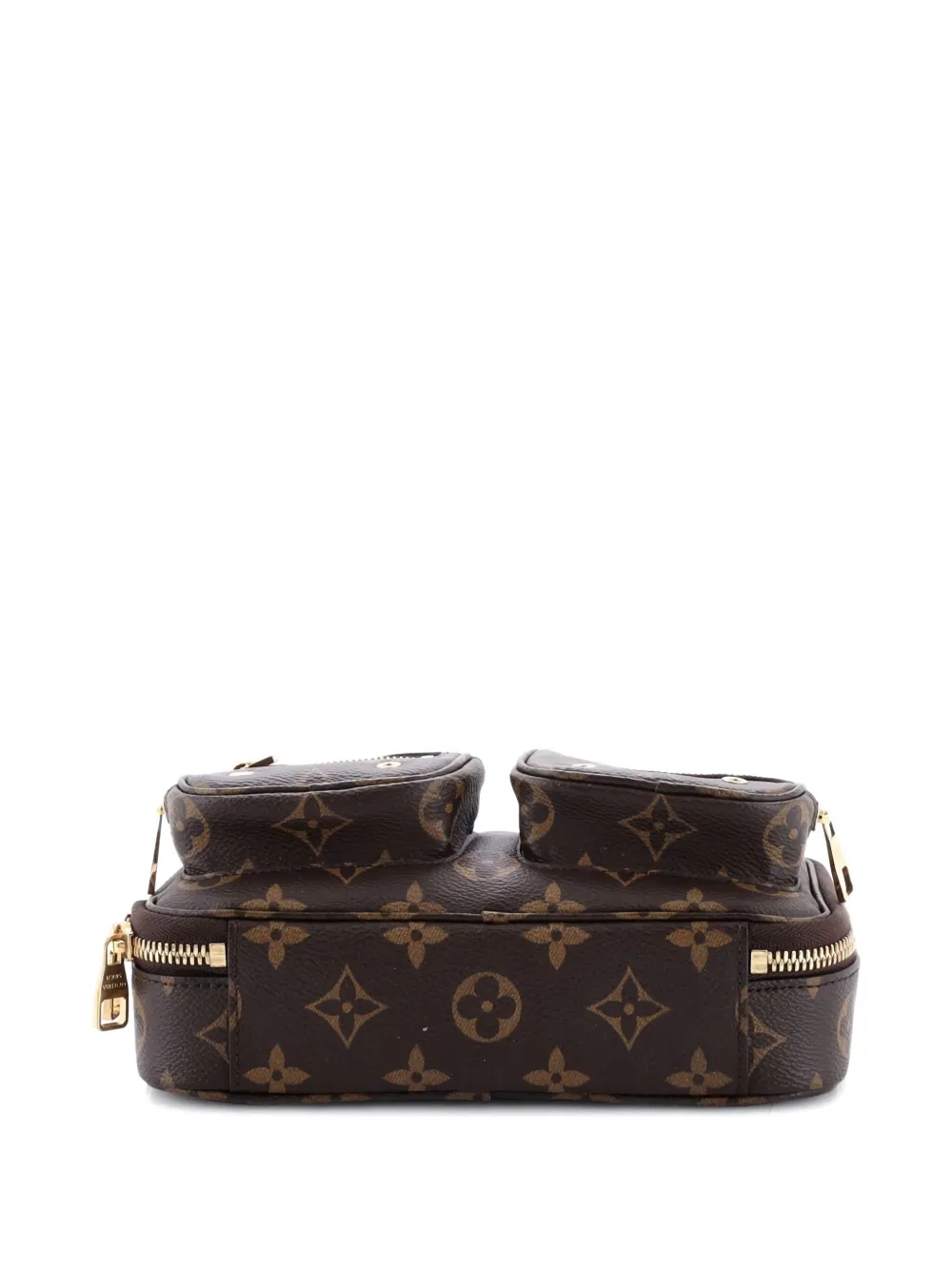 Pre-owned Louis Vuitton Utility Monogram Canvas Crossbody Bag In Brown