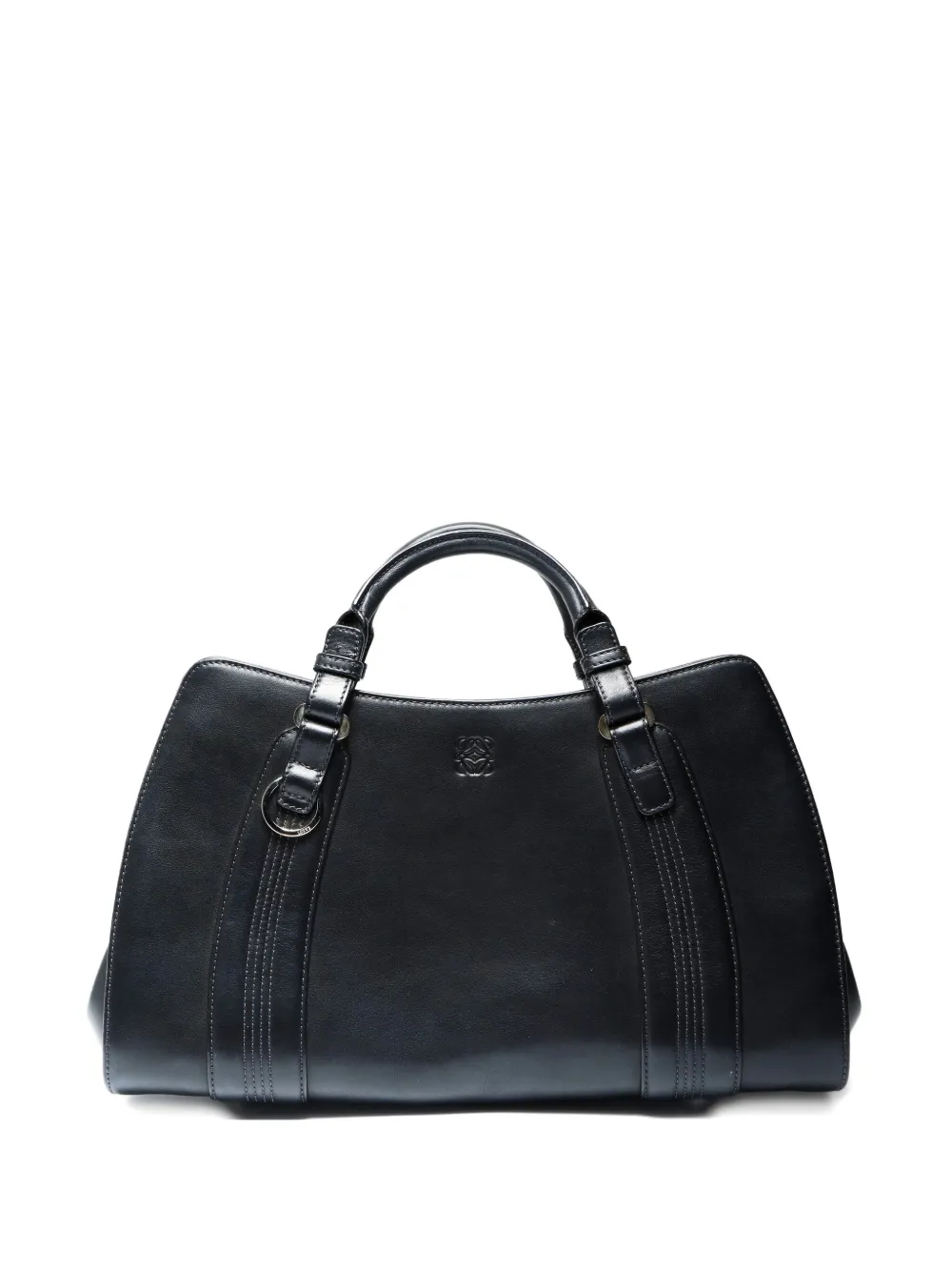 LOEWE Pre-owned 2000-2005 Anagram Handbag In Black