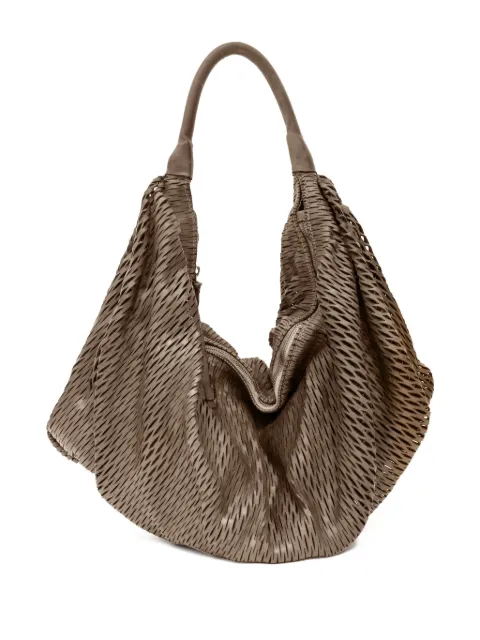 SOMMET laser-cut zip shoulder bag