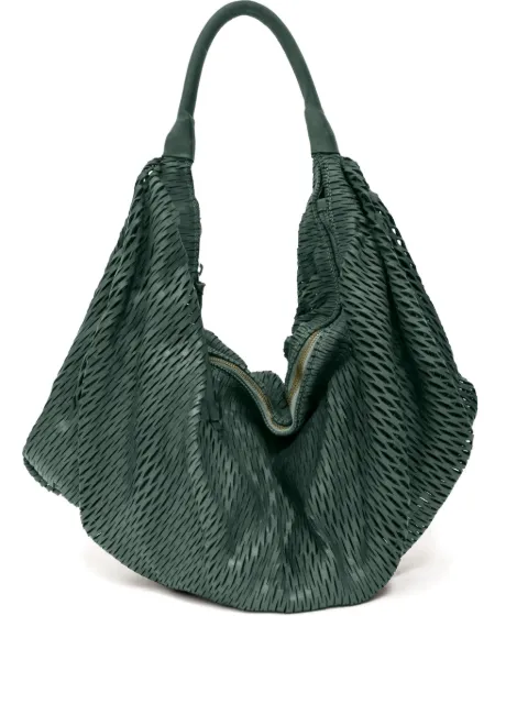 SOMMET woven zip shoulder bag