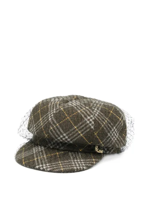 Ca4la Peter4 checked embellishment hat