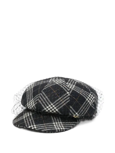 Ca4la plaid-patterm baseball cap