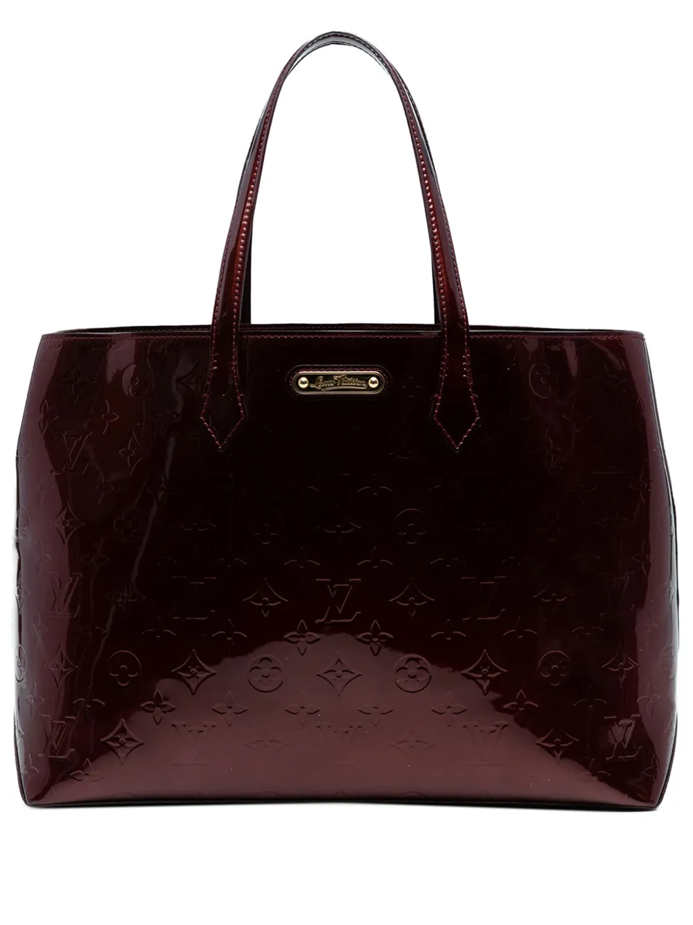 Louis Vuitton Pre-Owned 2021-2025 モノグラム ヴェルニ ウィルシャー MM ハンドバッグ - レッド Louis Vuitton Pre-Owned 2021-2025 モノグラム ヴェルニ ウィルシャー MM ハンドバッグ - レッド