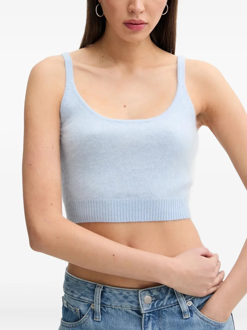 From Future Cashmere Top In Blue