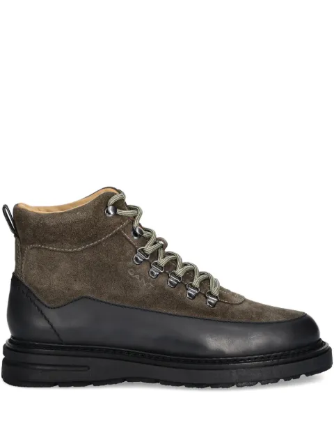 Gant lace-up panelled boots