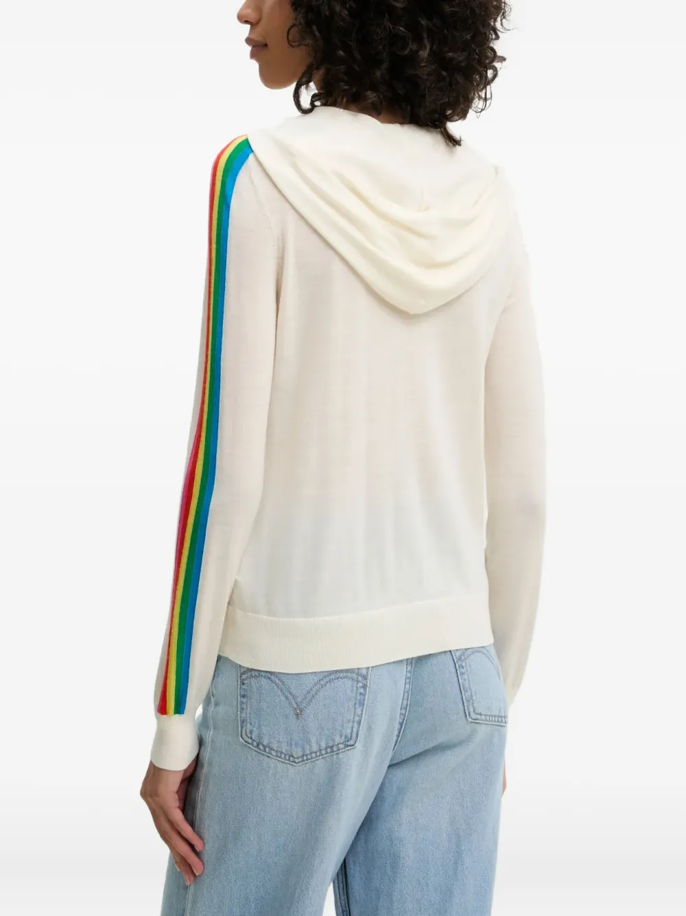 From Future Stripe-detail Hoodie In Neutral