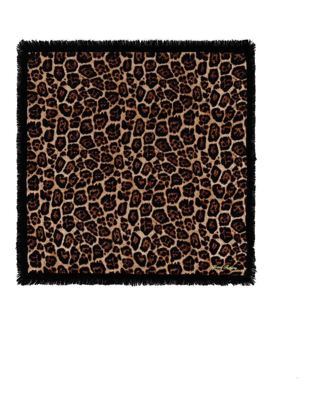 FROM FUTURE gringed leopard-print scarf | Braun | Image 1