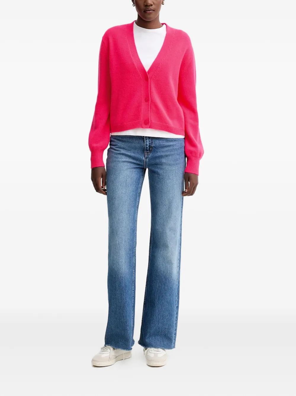 FROM FUTURE button v-neck cardigan | Cardigans | Image 2