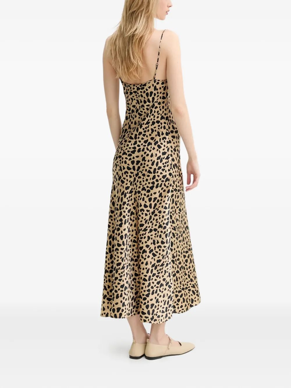 From Future Spaghetti-strap Animal-print Dress In Multi