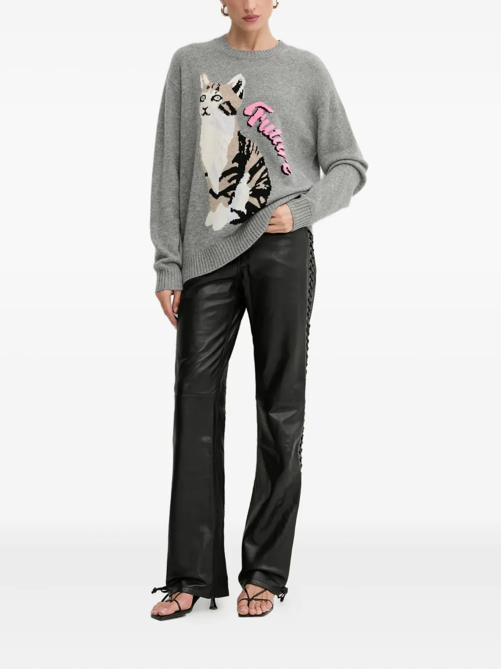 FROM FUTURE Pullover mit Katzendetail | Pullover | Image 2