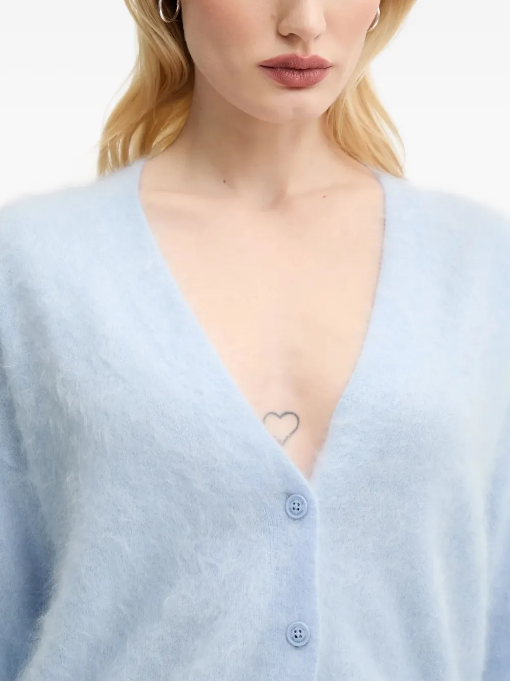 From Future V-neck Cardigan In Blue