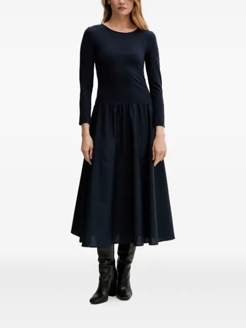 Gant long-sleeve gathered midi dress