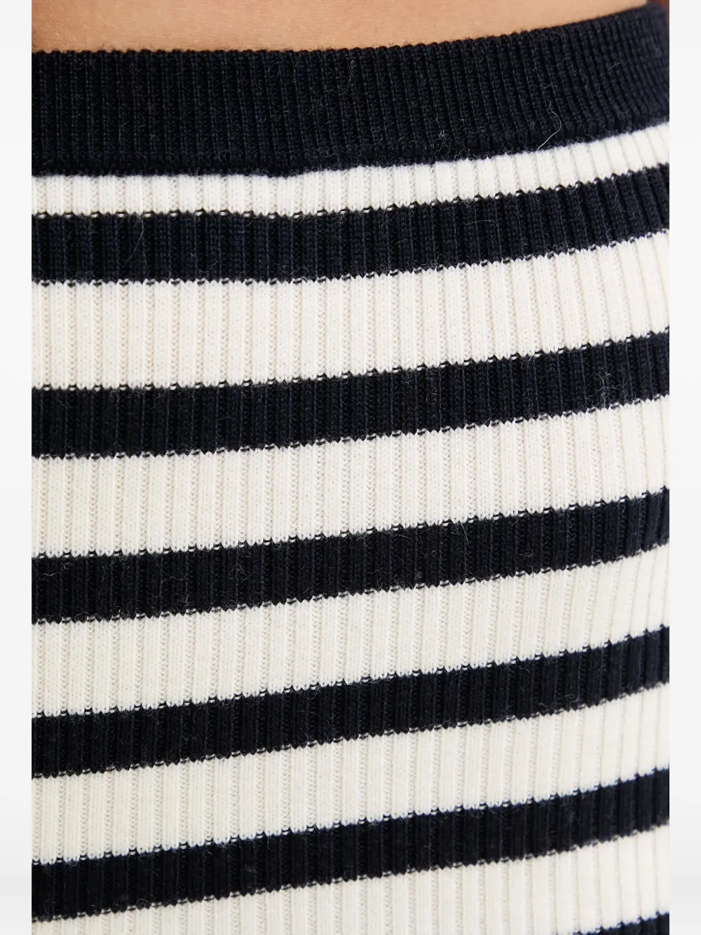 From Future Striped Ribbed Shorts In White