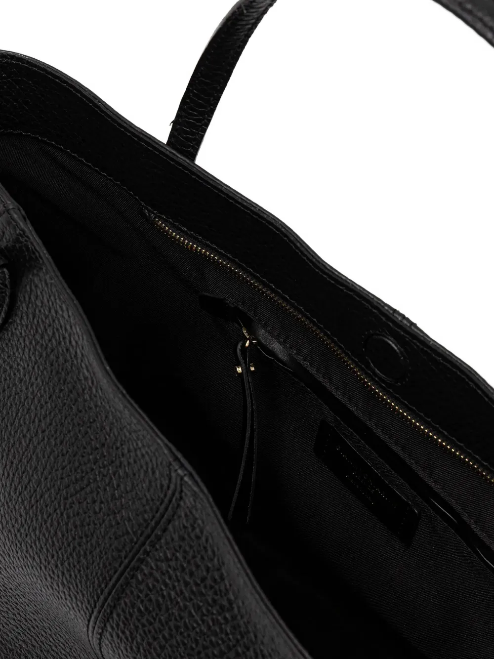 GIANNI CHIARINI Natasha leren shopper Zwart