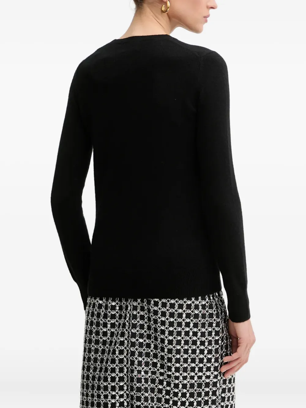 From Future Crew Neck Sweater In Black