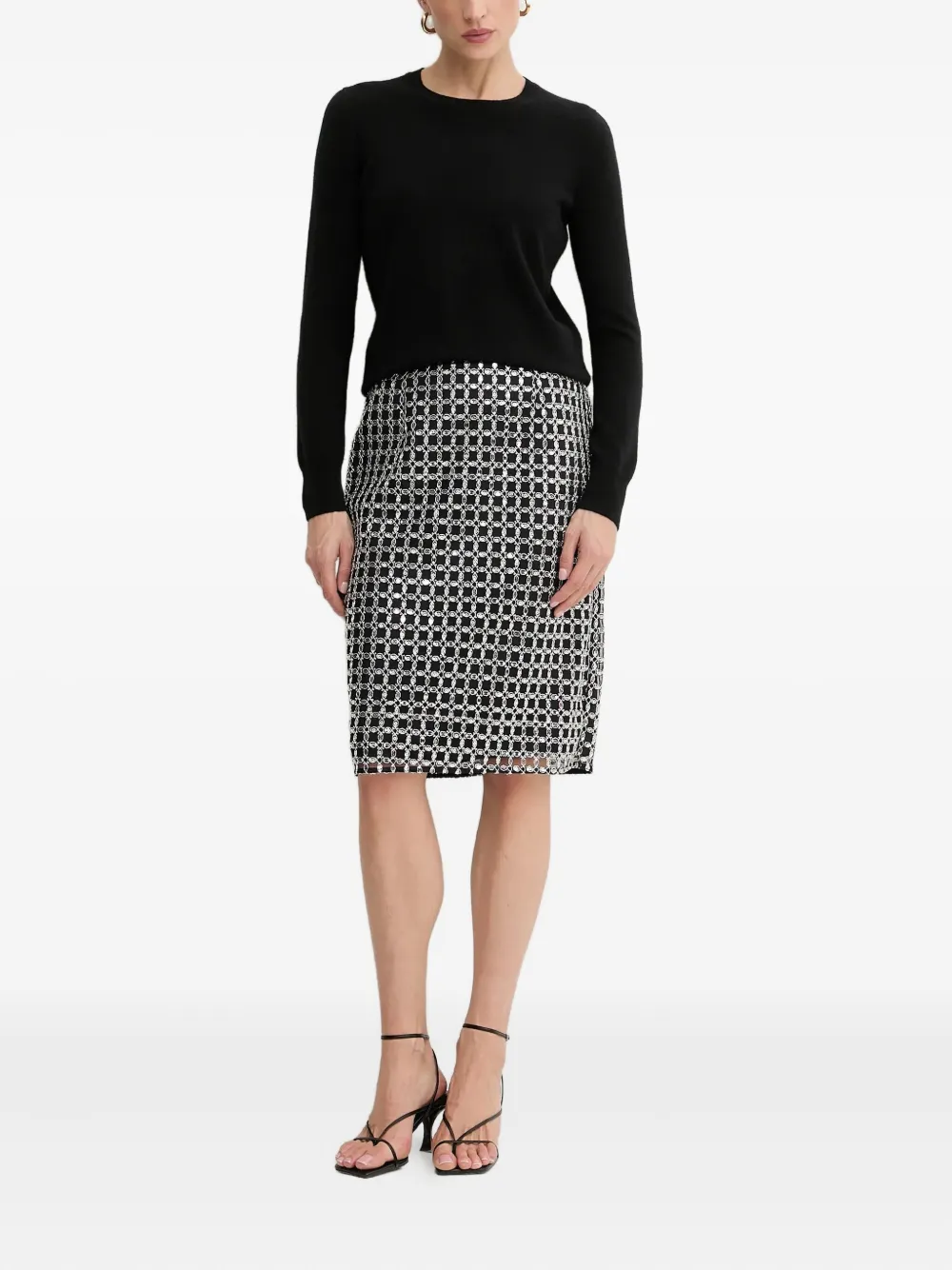 From Future Crew Neck Sweater In Black