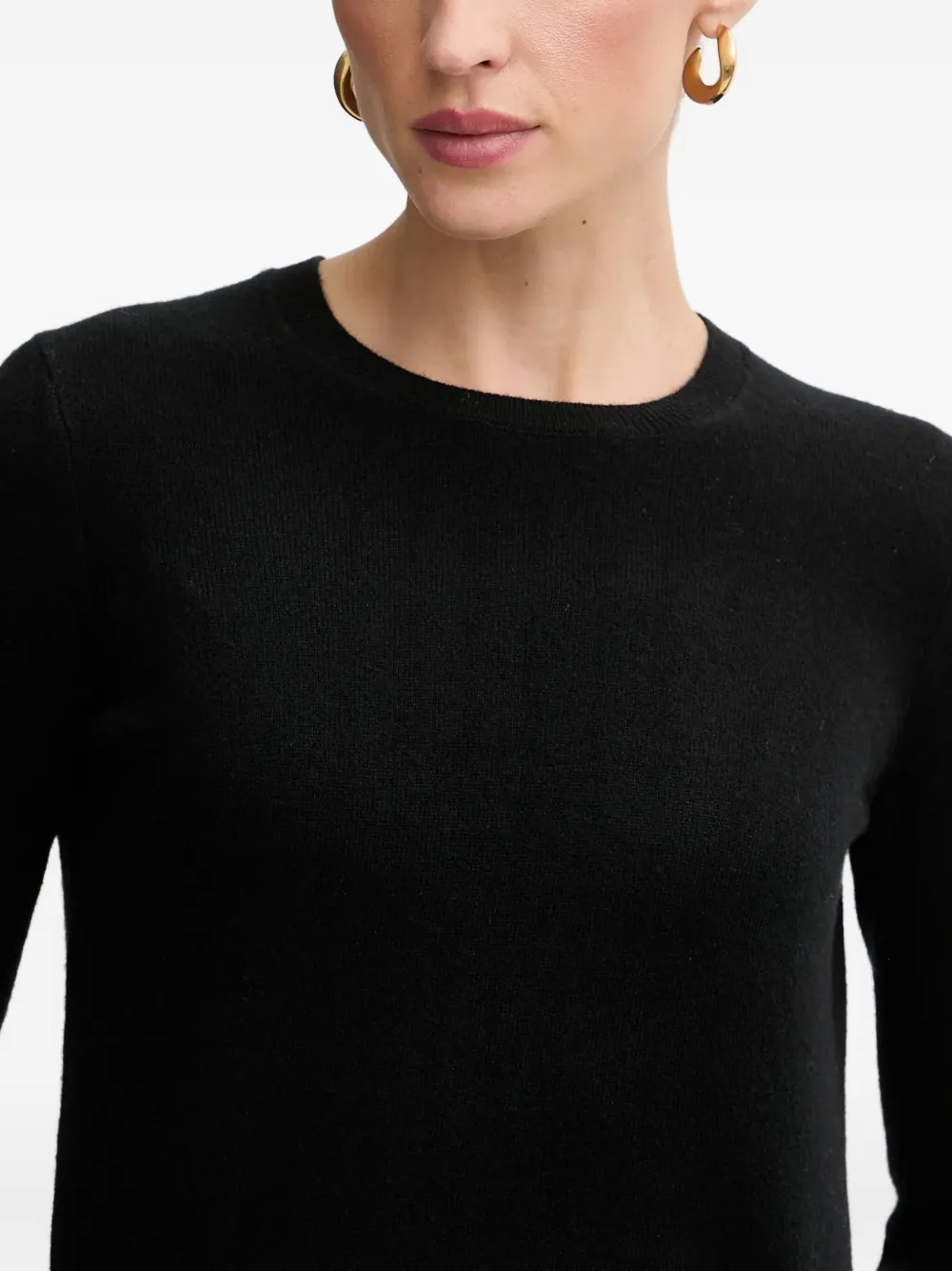 From Future Crew Neck Sweater In Black