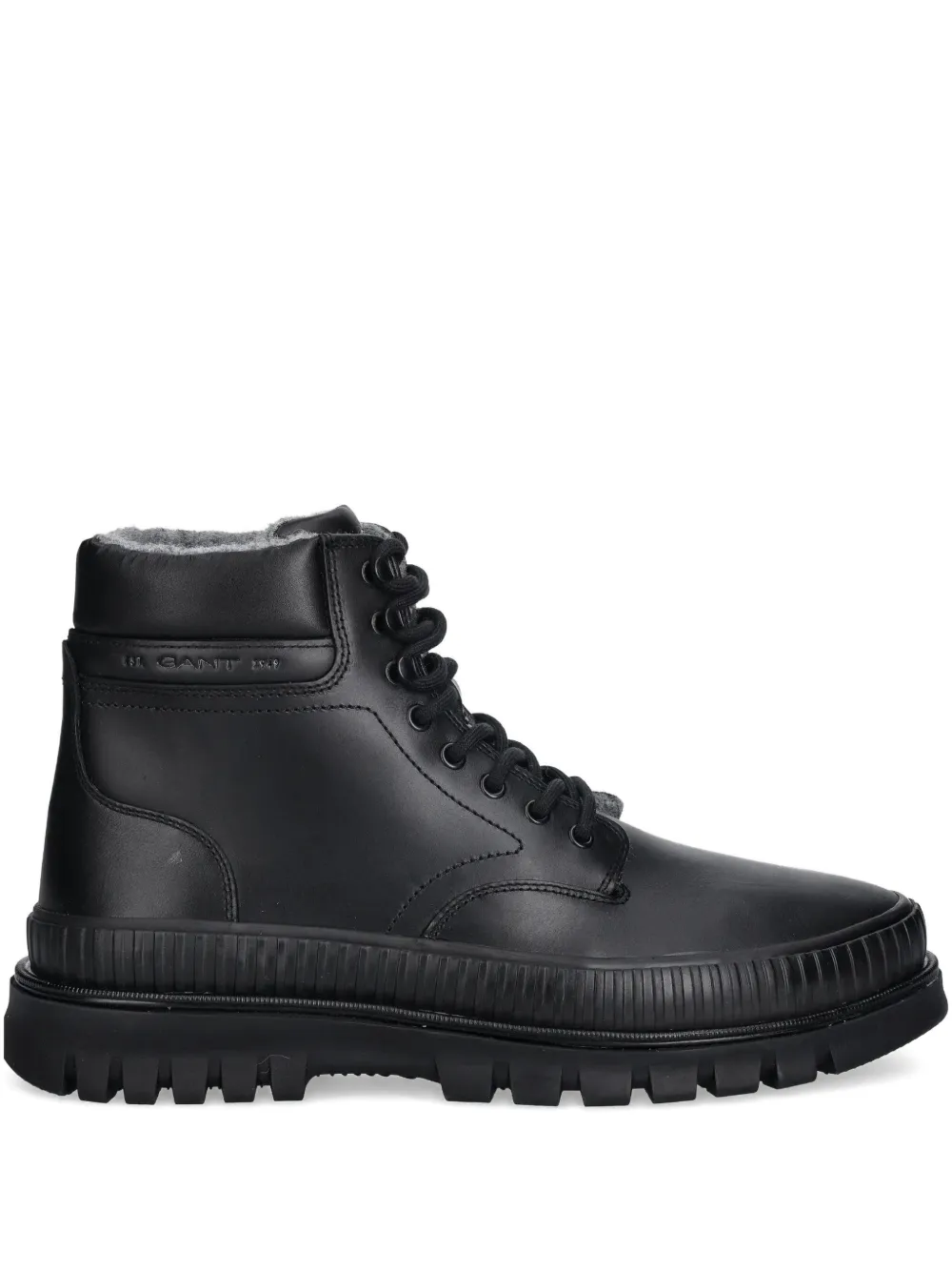 Gant lace-up ridged boots | Black | Image 1