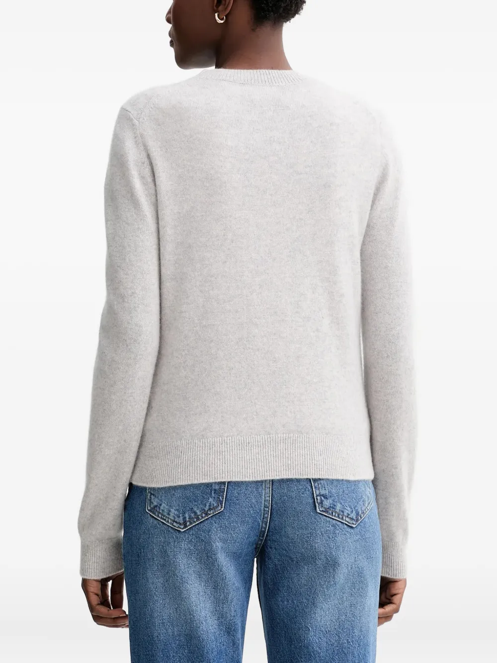 From Future Heart-detail Sweater In Gray