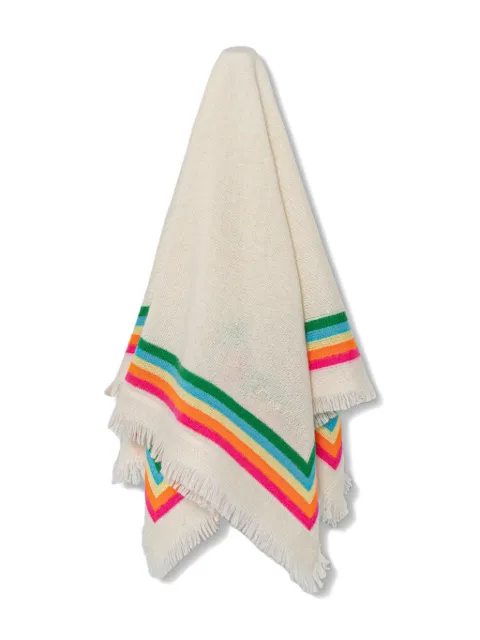 FROM FUTURE striped fringed scarf