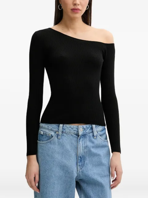FROM FUTURE one-shoulder long-sleeve top