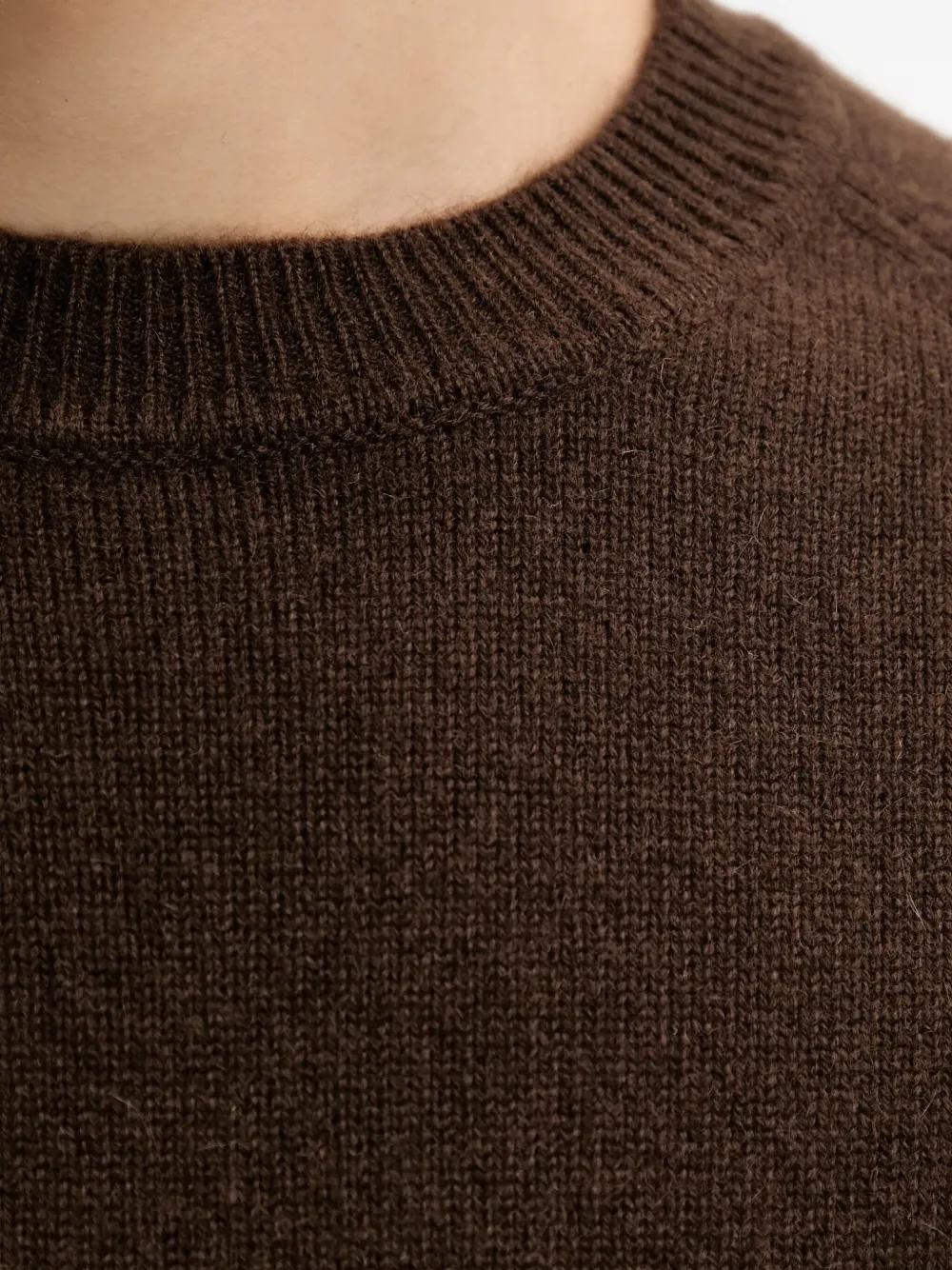 From Future Crew Neck Sweater In Brown