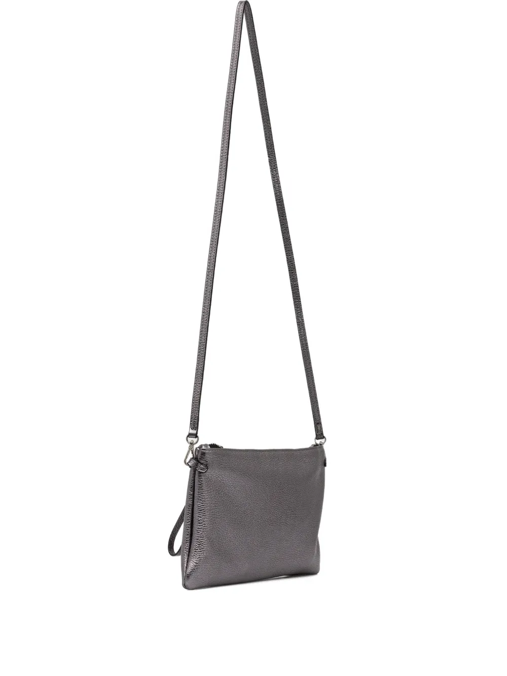 Gianni Chiarini Zip-up Cross Body Bag In Gray