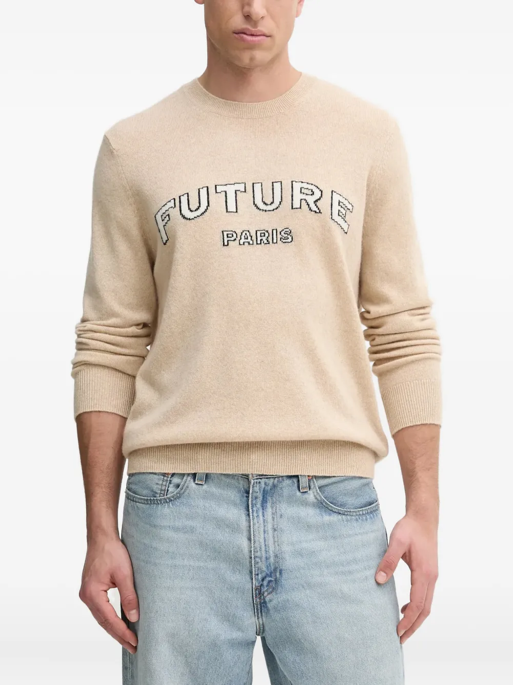 FROM FUTURE logo-graphic sweater | Neutrals | Image 1