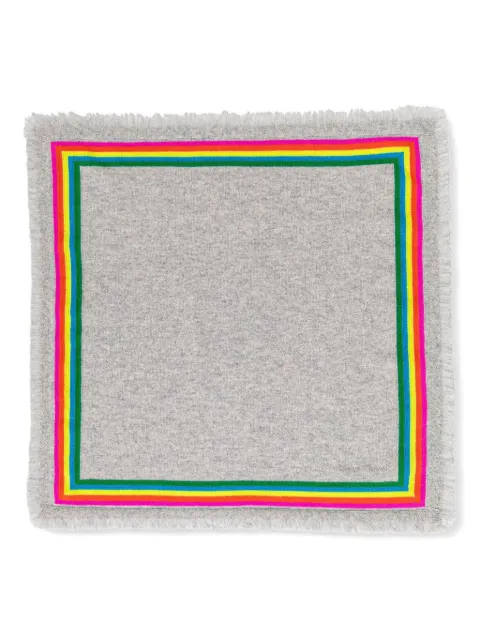 FROM FUTURE fringed stripe scarf