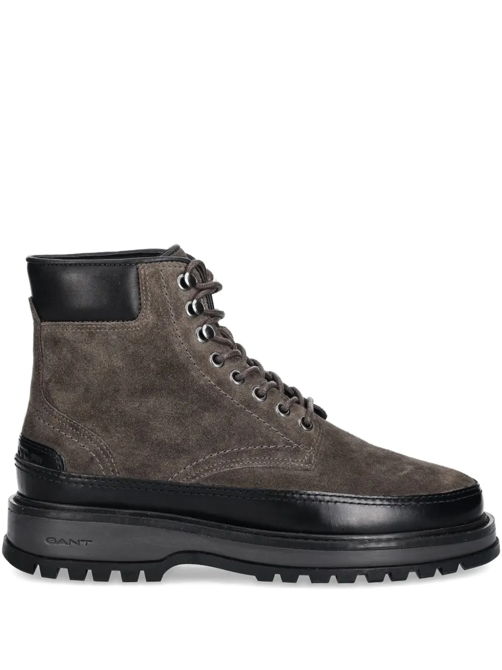Gant lace-up panelled boots | Grey | Image 1