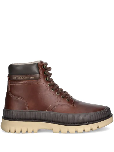 Gant lace-up lug-sole boots