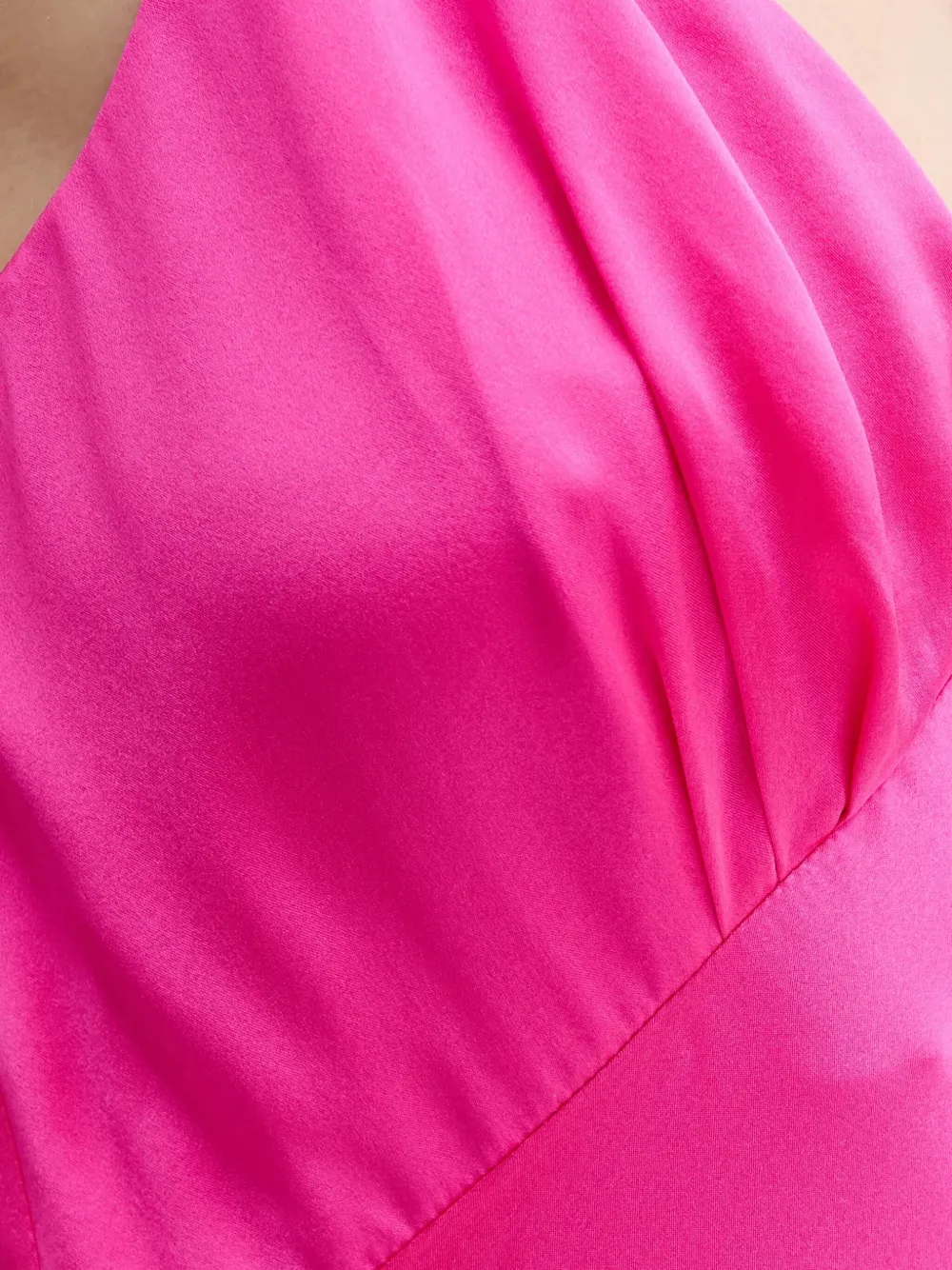 FROM FUTURE Zijden midi-jurk Roze