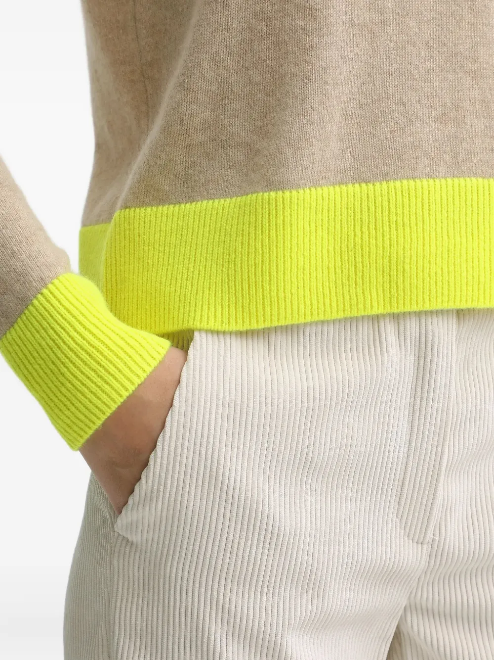 From Future Crew Neck Sweater In Neutral