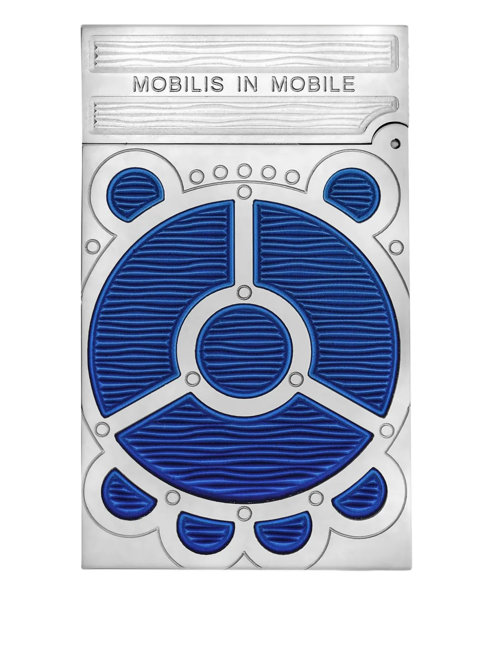 St Dupont Embossed Lighter In Blue