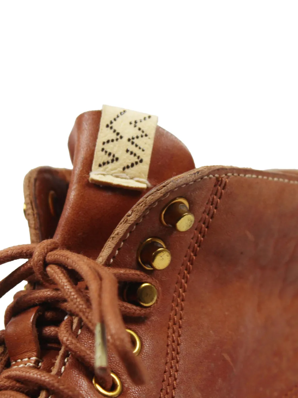 Visvim Lace-up Leather Boots In Brown