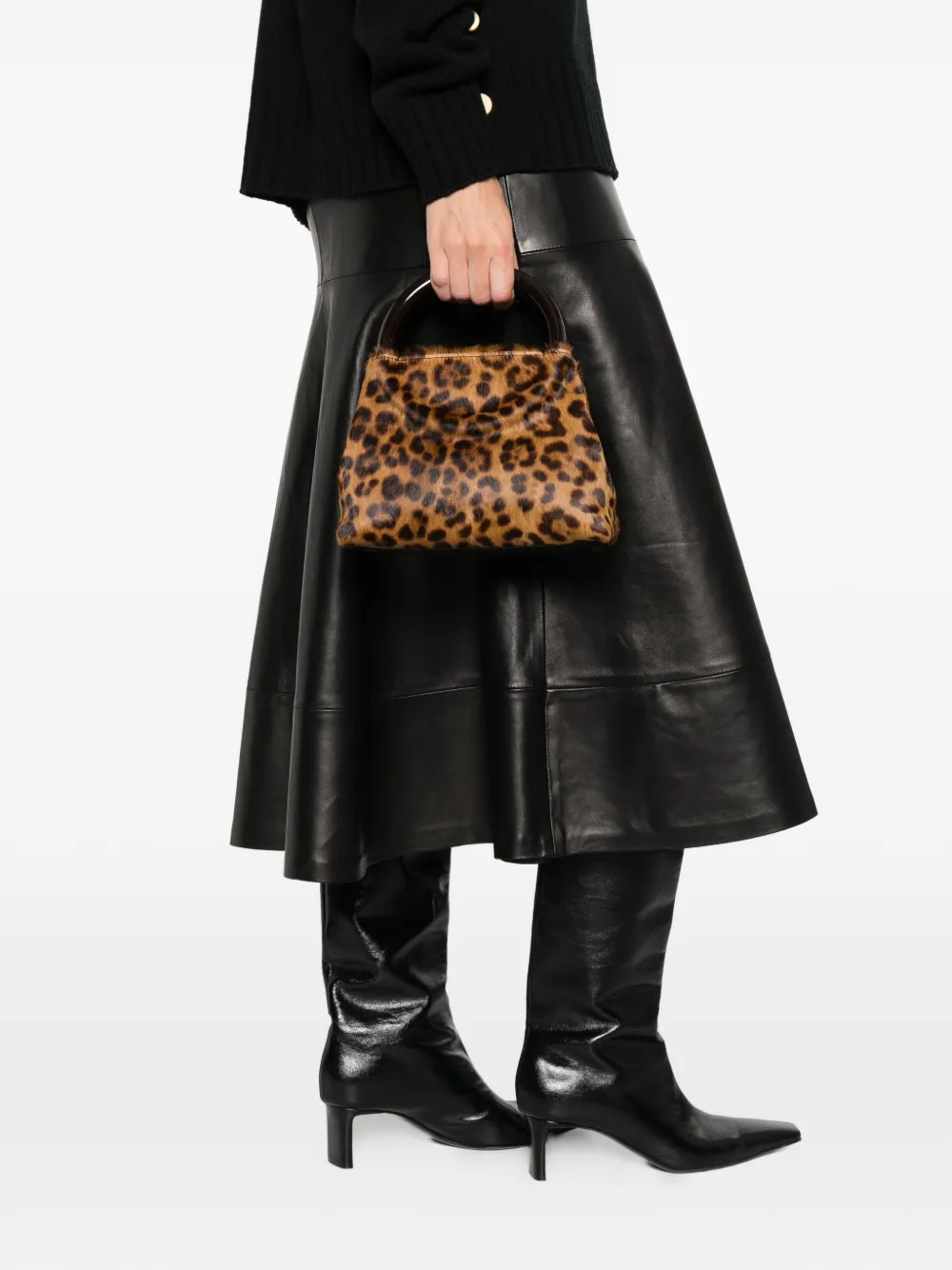 NIDO mini Bolla leopard-print handle tote bag | Image 2