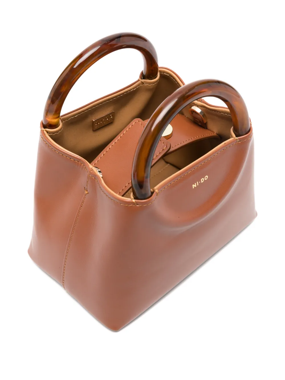 Ni.do Micro Bolla Tote Bag In Brown