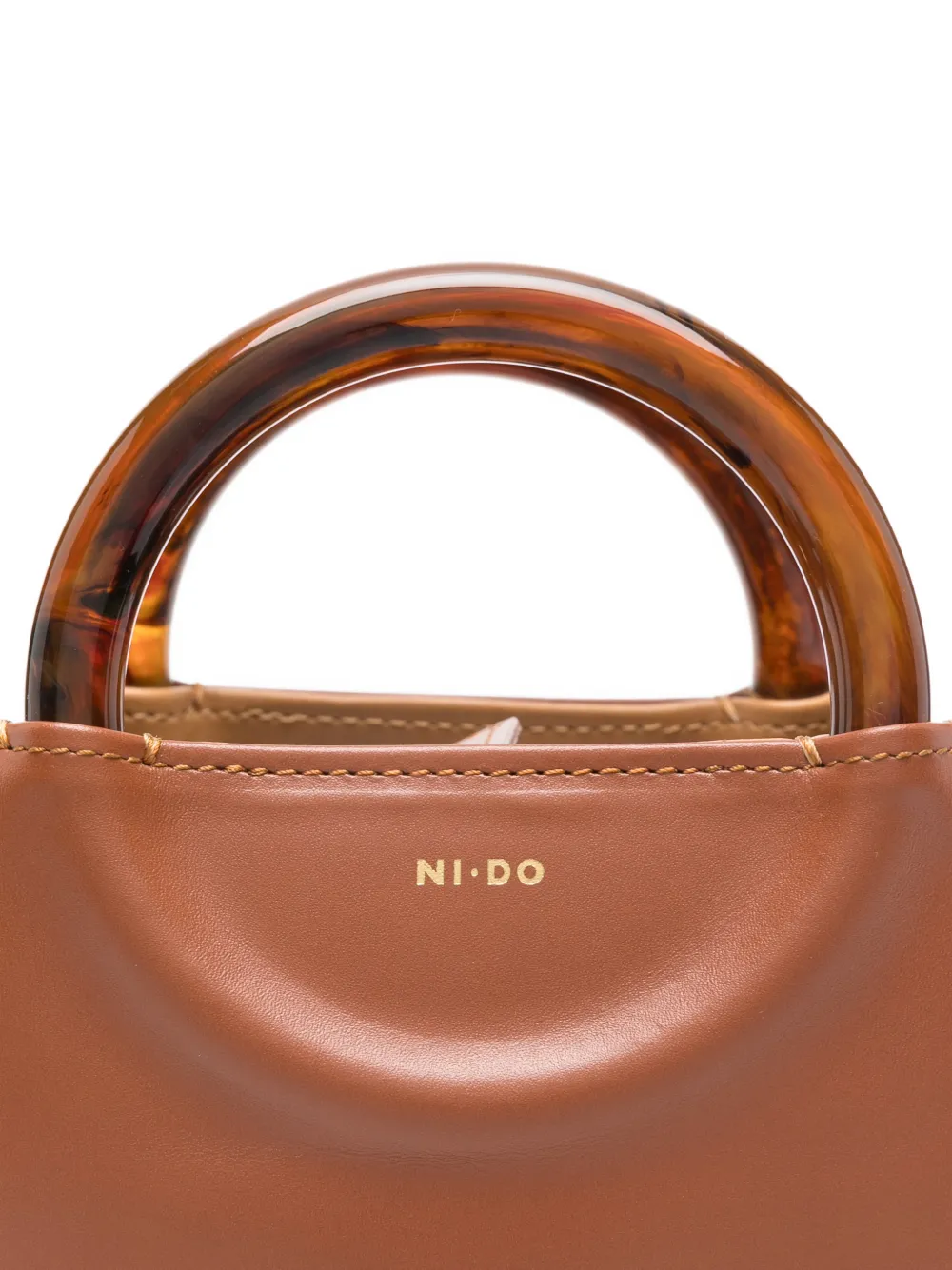Ni.do Micro Bolla Tote Bag In Brown