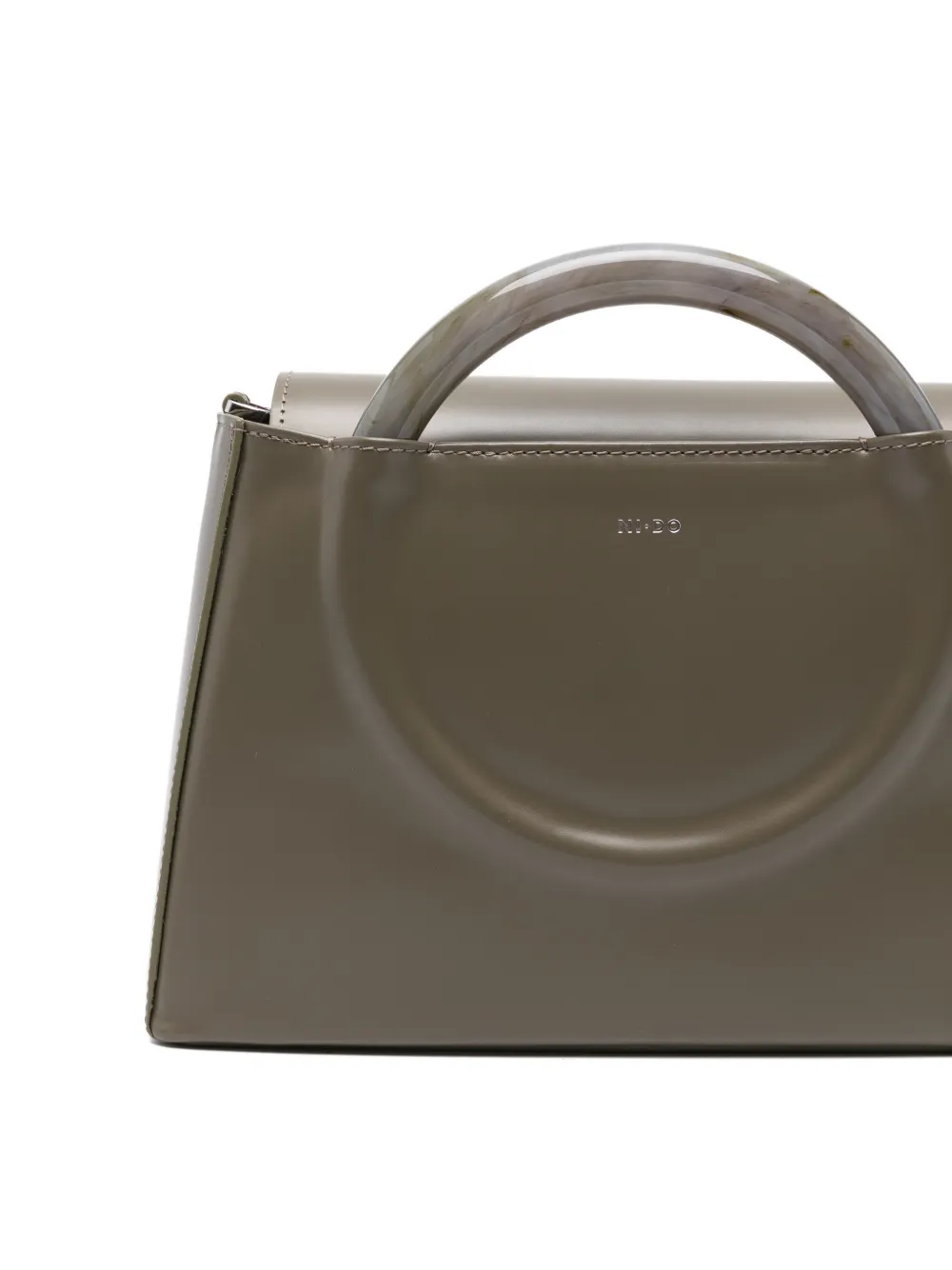 Ni.do Bollicina Round-handle Tote Bag In Green